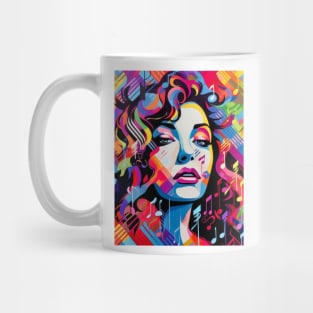 Ritmo Urbano: Latina Melodies in Pop Street Art Latin Music Mug